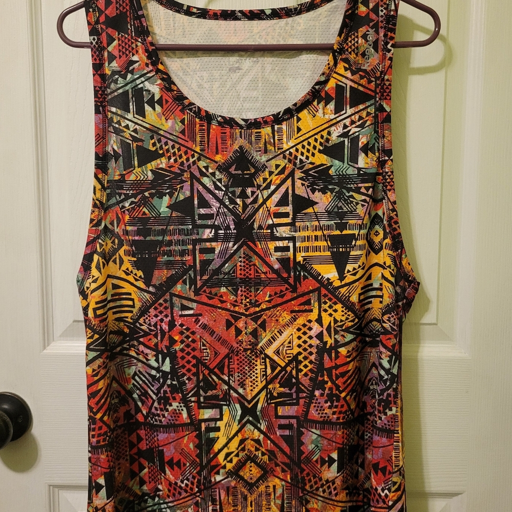 Reebok Multicolor Geometric Pattern Tank - image 7